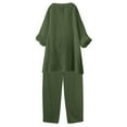 thumbnail image 7 of My Recent Orders Placed By Me Sweatsuits 2Pcs Sets Womens ZVAVZ Lady Cotton Linen Outfits Buttons Long Sleeve Shirt Casual Loose Pants Tracksuit Casual Pants 2 Piece Set, 7 of 7