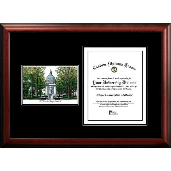 Campus Images MD997D-1014 14 x 10 in. United States Naval Academy Diplomate Diploma Satin Mahogany Frame