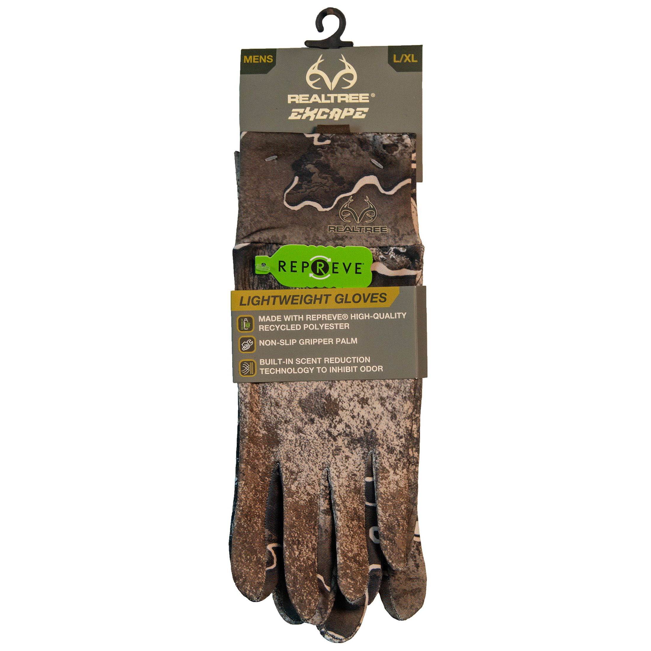 Realtree Excape Men's Lightweight Hunting Touchscreen Gloves