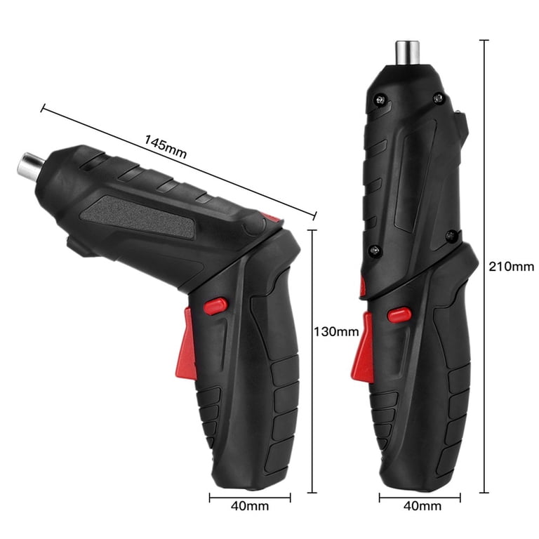 6.8V USB Rechargeable Cordless Electric Screwdriver – 1500mAh Lithium Battery, 250 RPM, Forward/Reverse, Compact DIY Kit