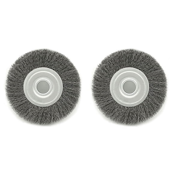 2Pcs 6Inch Wire Wheel for Bench Grinder-Wire Brush for Grinder, Efficient Clean Rust From Assorted Car Parts & Engines.