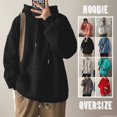 thumbnail image 2 of Sudadera Suelta Con Capucha Para Hombres Y Mujeres Coreano De Moda Lisa 7 Colores M-5XL Holgada De Gran Tamañopangjing, 2 of 4