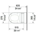 thumbnail image 7 of Duravit 254409-Dual Darling New 0.8/1.6 Gpf Dual Flush Wall Mounted One Piece Elongated, 7 of 7