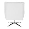 thumbnail image 4 of OSP Home Furnishings Guest Chair in White Faux Leather and Aluminum Base, 4 of 5