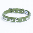 thumbnail image 1 of ROTTERDAM BONES Leather Dog Collar Single- Row Bones, 1 of 3
