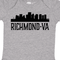 thumbnail image 4 of Inktastic Richmond Virginia City Skyline Boys or Girls Baby Bodysuit, 4 of 5
