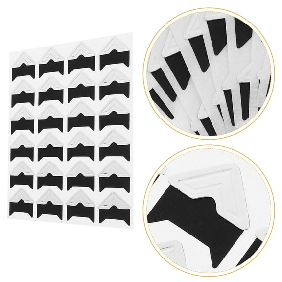 OUNONA 10pcs Clear Self Adhesive Photo Corners for Scrapbook Album Decorative Mounting Stickers