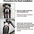 thumbnail image 4 of Bicycle Front Rack, Steel Luggage Touring Carrier Racks 15KG Capacity Mountain Road Bike Pannier Ra, 4 of 5