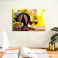 thumbnail image 3 of Elephant Stock Savory Red Wine Wall Art - Horizontal Canvas Wall Art - Bar Wall Decor - Food And Drink Canvas - Yellow And Beige Decor - 12" x 8", 3 of 8