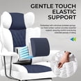 thumbnail image 4 of GTRACING Ergonomic Executive Cozy Fabric Gaming Office Chair with Footrest, Light Blue&White, 4 of 8