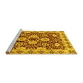 thumbnail image 2 of Ahgly Company Machine Washable Indoor Rectangle Abstract Yellow Modern Area Rugs, 2' x 3', 2 of 4