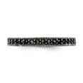 thumbnail image 4 of 925 Sterling Silver Stackable Expressions Marcasite Band Size: 9; for Adults and Teens; for Women and Men, 4 of 5