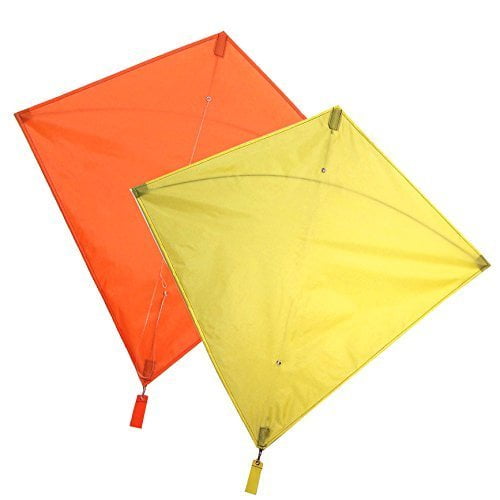 Maven Gifts In The Breeze 2Pack Kite Bundle 30Inch Orange Colorfly