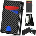 thumbnail image 4 of WELLNEC Minimalist Slim Wallet, Men Wallets with POP UP Card Holder, RFID Blocking, Metal Money Clip, 4 of 8
