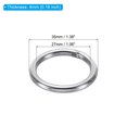 thumbnail image 2 of Unique Bargains 27mm Metal O Rings, 10 Pack 304 Stainless Steel Round Rings for Hardware Bags, 2 of 7