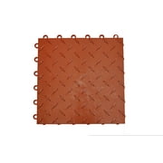 Speedway Garage Tile Mfg. Garage Floor 6 Lock Diamond Tile Terra Cotta 50 pack