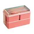 thumbnail image 2 of Box Adult Lunch Box 49Oz Leakproof Stackable Lunch Box Meal Prep For Dining Out Work Picnic School,1X Lunch Box Clearance, 2 of 8
