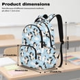 thumbnail image 7 of HUIACONG Cloud Snow Penguin Kids 17 Inch Backpack 4 Piece Set Lunch Bag, Pencil Case & Water Bottle Sleeve, Adjustable Chest Buckle, for Grades 2-7, 7 of 7