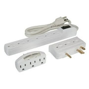 Philips Multi-Outlet Value Pack, White