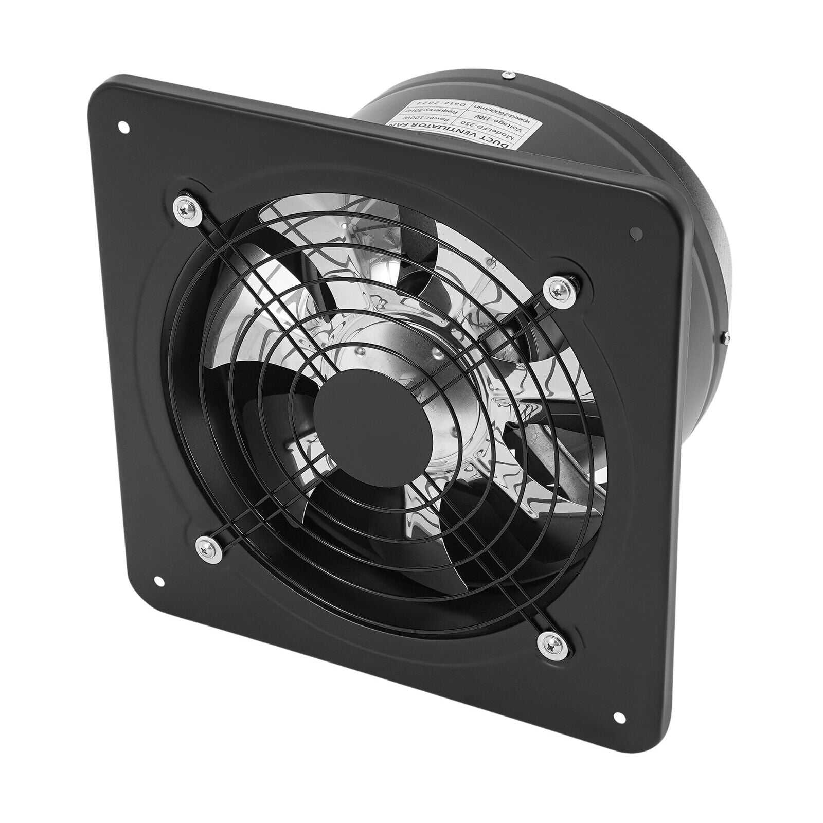 10 Inch Wall Mounted Garage Exhaust Fan, 1000 CFM Wall Exhaust Fan with Backdraft Damper, for Kitchen, Industrial Ventilation, Shop, Chicken Coop