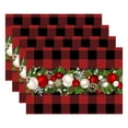 thumbnail image 2 of 4-Pack Christmas Placemats Set, Holiday Table Mats for Dining Room Decor, Festive Dinner Place Mats for Family Gatherings(J), 2 of 4