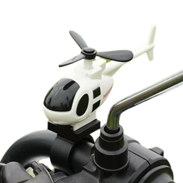 Wartleves Timbre de bicicleta con hélice para motocicleta, decoración universal para bicicleta de montaña GXV