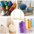 thumbnail image 6 of 1 Set Double Wooden Yarn Skein Holder with 5 Style Random Single Color Aluminum Crochet Hooks Double Yarn Ball Holder for Knitting Yarn Spindle Dispenser, 6 of 6