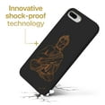 thumbnail image 3 of Case Yard Wooden Case for iPhone-8-Plus Soft TPU Silicone cover Slim Fit Shockproof Wood Protective Phone Cover for Girls Boys Men and Women Supports Wireless Charging Hindu Bagdash Hand Design, 3 of 7