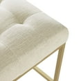 thumbnail image 4 of Modway Privy Counter Stool Upholstered Fabric Set of 2 in Gold Beige, 4 of 8