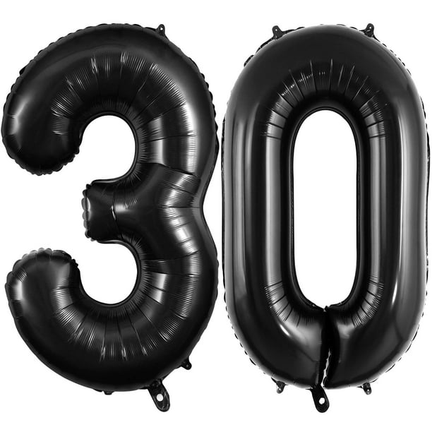 Globos con números TOTAFAM para decoración de fiesta de 30 cumpleaños, 40 cm