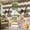 Brown, variant on 2 Panels Outdoor Curtains for Patio Waterproof 54"x108" Spring Bees Daisy Weatherproof Privacy Outsides Curtains, Rustic Tulips Dots Brown Striped Burlap Grommet Thermal Drapes for Cabana Porch