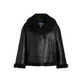 thumbnail image 5 of Scoop Women's & Women's Plus Faux Leather Moto Jacket with Faux Fur Lining, Sizes XS-4X, 5 of 5