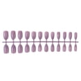 thumbnail image 2 of 24 piezas de uñas postizas Soidarity accesorio de moda para mujer Taro morado, 2 of 5
