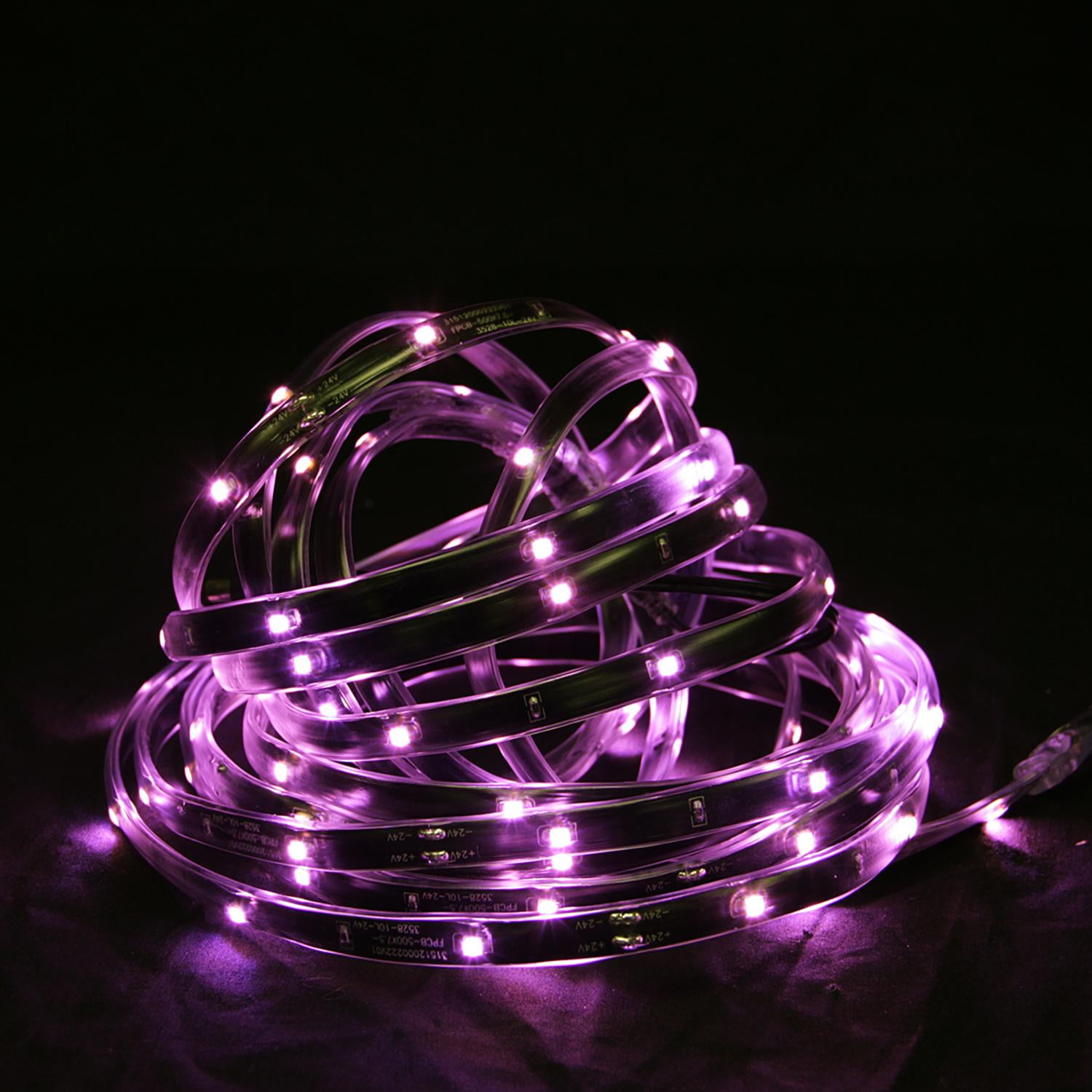 18 Pink Led Indoor Outdoor Linear Tape Lighting Black 18 Pink Led Indoor Outdoor Linear Tape Lighting Black Finish
