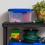 IRIS 6 Qt. Plastic Storage Bins with Sealed Lids, Clear Gasket Box, Airtight Containers