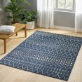 thumbnail image 4 of Noble House 5' x 7' Navy Blue and Ivory Outdoor Rug, 4 of 7