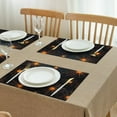 thumbnail image 6 of Halloween Spider Bat Spooky Table Mats Set of 4 12x18in Inch Seasonal Fall Holiday Place Mat Washable Anti-Skid Table Mats for Halloween Dining Table Accessories, 6 of 7
