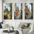 thumbnail image 1 of Designart "Blissful Rural Germany I" Germany Framed Wall Art Set Of 3 - Beige Germany Frame Gallery Wall Set For Home Decor, 1 of 6