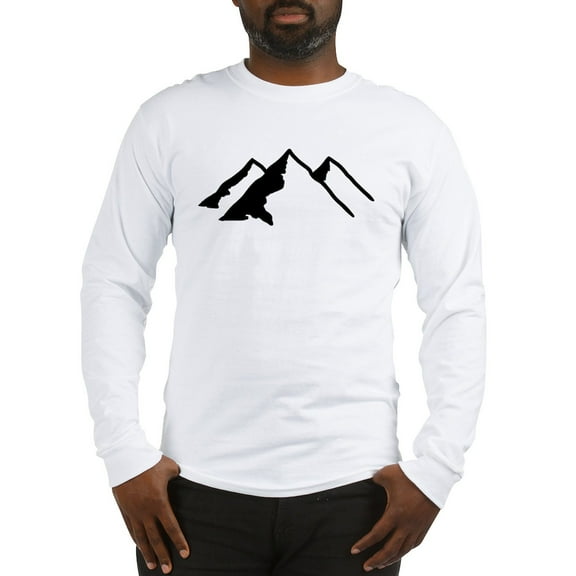 CafePress - Mountains Long Sleeve T Shirt - Unisex Cotton Long Sleeve T-Shirt