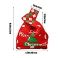thumbnail image 3 of VBXOAE Sacs d'Emballage Cadeau de Noël - Sacs Cadeaux en Plastique Rouges et Verts, 9,05 X 5,71 X 0,39 Po, Motifs de Noël Adorables, Pochette Tricotée pour Offrir et Ranger Rouge, 3 of 6