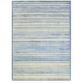 thumbnail image 2 of HR Blue & Silver Rugs Stripped Pattern Area Rug 5x7 Contemporary Carpet Gray Ultra-Soft Luxury Living Room Area Rug, 2 of 7