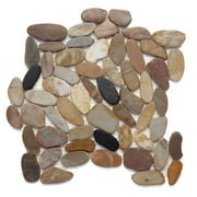 Solistone Koja 12 in. x 12 in. Polished Pebble Mosaic Floor and Wall Tile, Case of 10