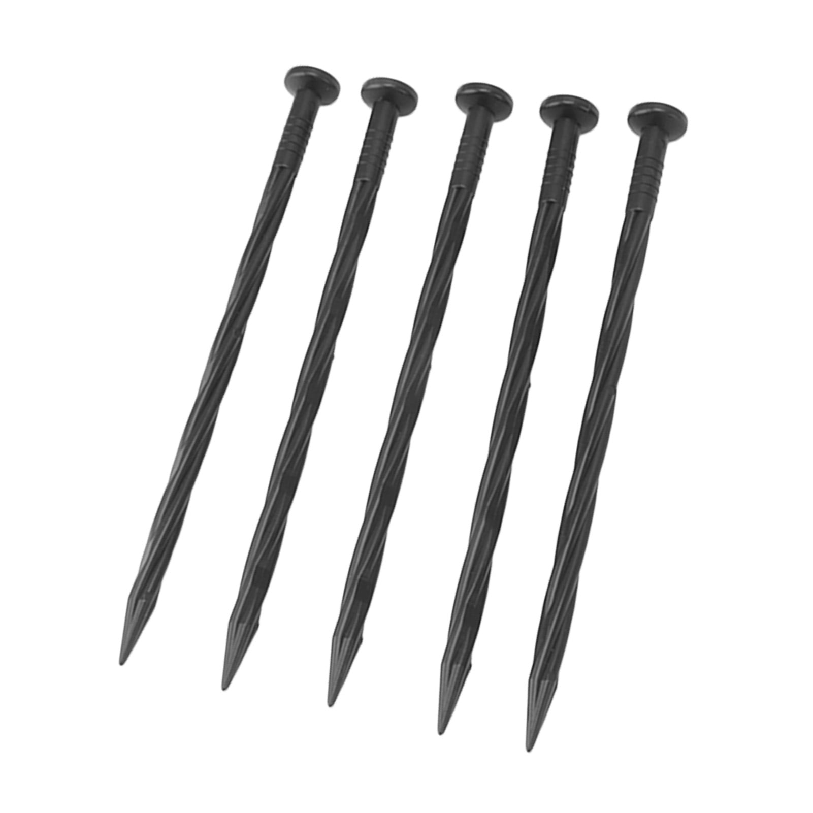 50 Pack Spiral Nylon Edging Stakes - Perfect for Landscaping, Paver Edging, Weed Barriers, and Turf Tent Anchoring