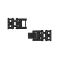 thumbnail image 3 of Men's 0.15 ctw Black Diamond Black Finish Steel Link Bracelet, 3 of 5