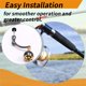 thumbnail image 4 of Rueda Giratoria Rueda de Pesca Brazo Basculante Universal Brazo Basculante Universal Izquierdo y Derecho Bola de Metal Basculante Modificado, B, 4 of 9