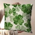 thumbnail image 5 of St Patricks Day Decor-Throw Pillow Covers 18x18 inch, Shamrock Linen Pillow Case, Irish for Large Couch Sofa Home Indoor Outdoor Holiday Decor, 5 of 5