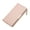 Pink, variant on Long Wallets for Men Women Leather RFID Blocking Bifold Purse Clutch Tote with Zipper Pocket Khaki