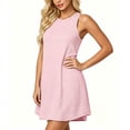 thumbnail image 6 of Tsivenald Casual Summer Dresses for Women Sleeveless Crew Neck Striped Mini Dress with Side Pockets Loose Swing Tunic Dress, 6 of 6