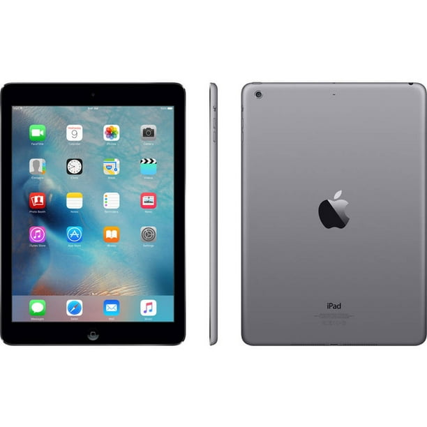 nakomelingen Relatief bestrating Certified Refurbished Apple 9.7" iPad Air 32GB Wi-Fi iOS Tablet - Gray -  MD786LL/A - Walmart.com