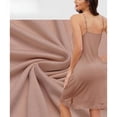 thumbnail image 2 of Mist Azur Women’s Dreamy Soft Collection Lace Front Knit Chemise Side Slit V Neck Loungewear 3760, 2 of 3
